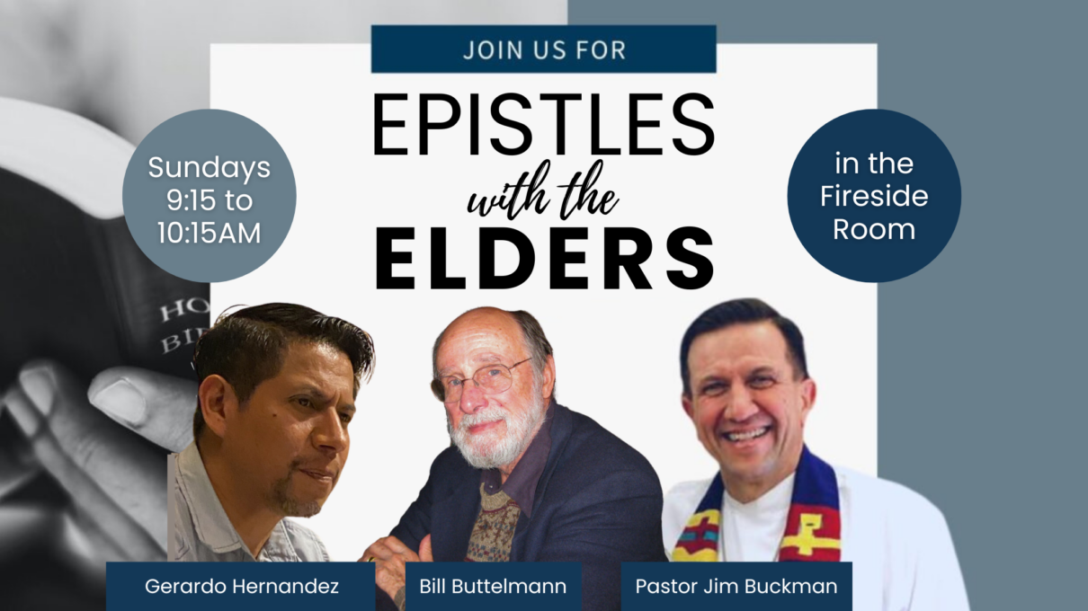 Epistles with the elders at Faith Lutheran Church in Lake Forest
